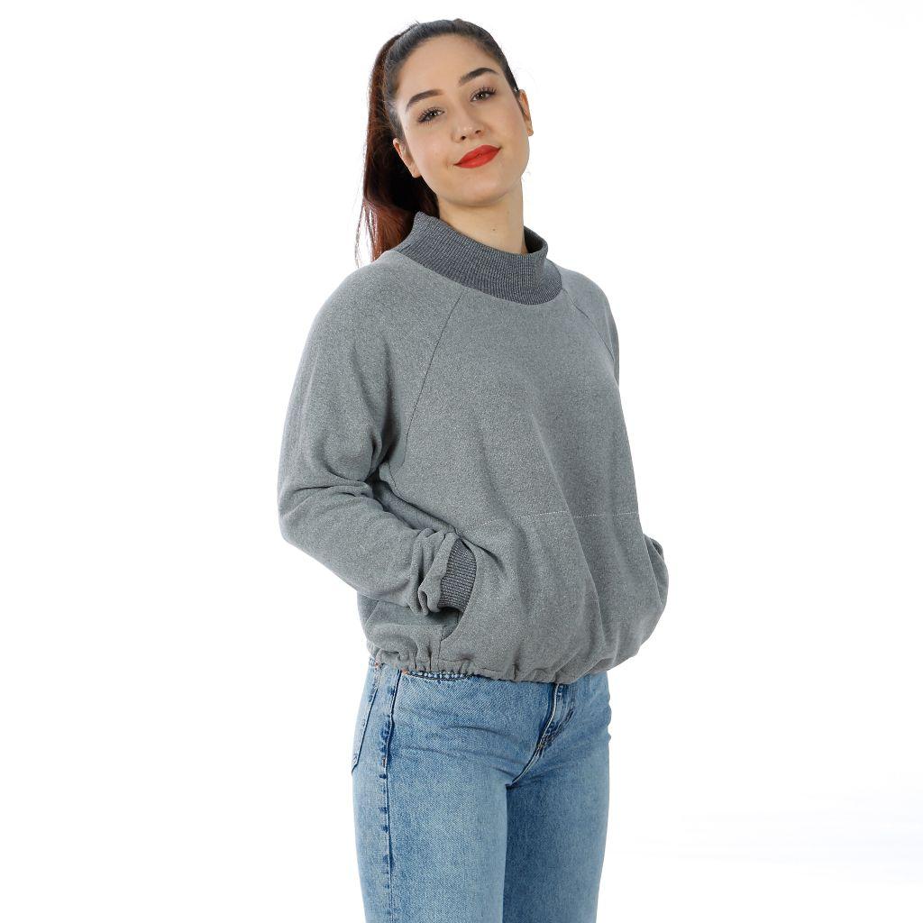 Preview: Papierschnittmuster Sweater Frau Betti XS-XXL